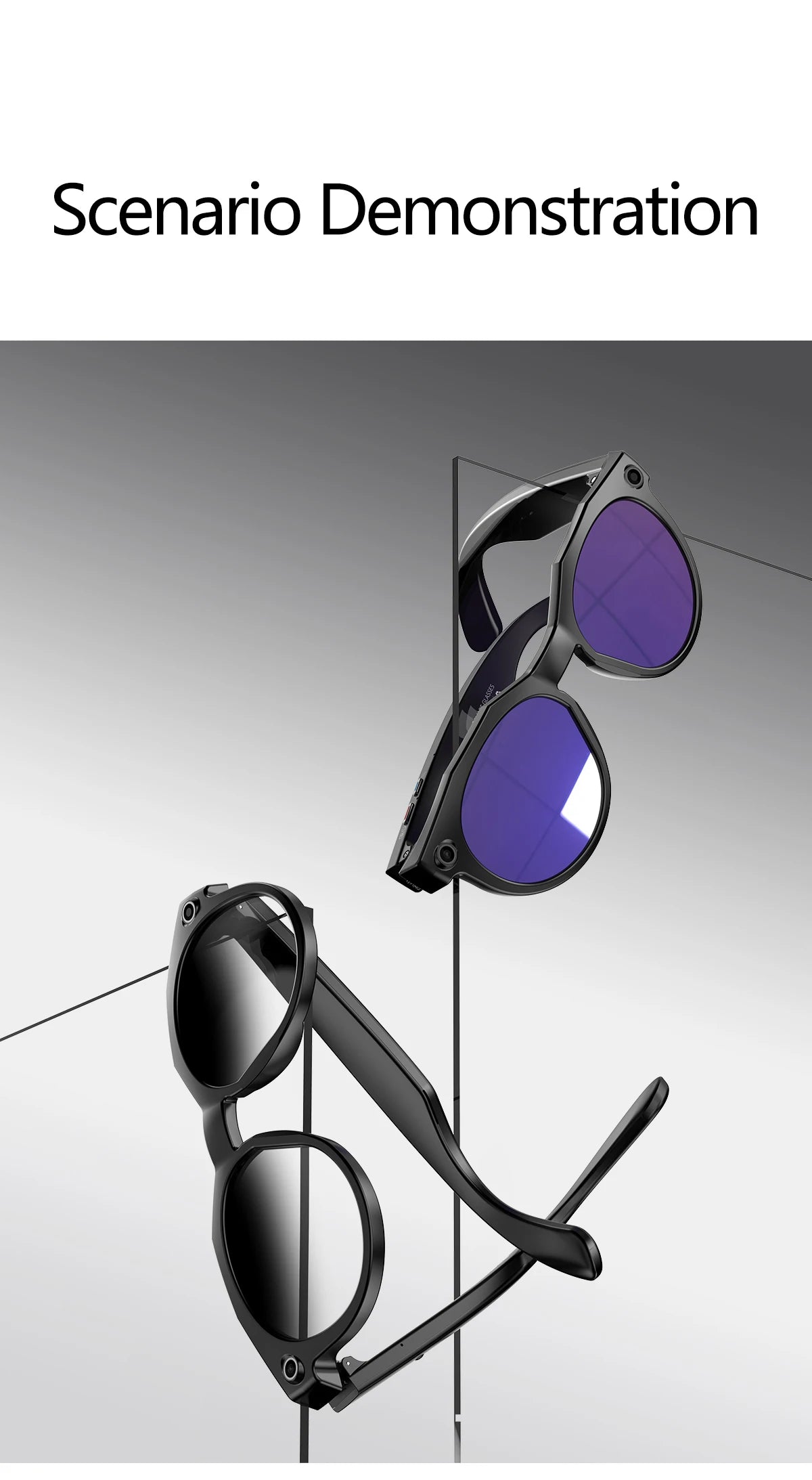 2026 New 4K HD AI Smart Glasses Men 800W Pixel Camera Bluetooth Call 4GB WIFI Transmission Voice Assistant Smart Glasses Women