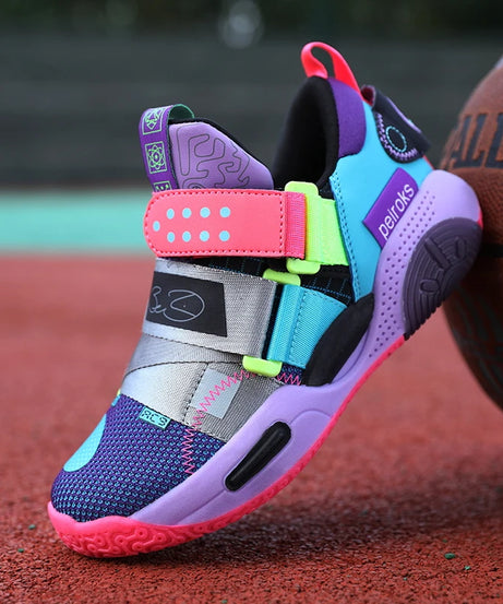 2024 New Children's Basketball Shoes For Boys Girls Non-slip Kids Sport Shoes Lightweight Outdoor Sneakers Trainers Footwear