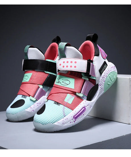 2024 New Children's Basketball Shoes For Boys Girls Non-slip Kids Sport Shoes Lightweight Outdoor Sneakers Trainers Footwear