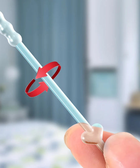 24Pcs/Box Silicone EarWax Remover Sticky Ear Picks Disposable Adhesive Earpick S/L Reusable Ear Cleaner for Kids & Adults