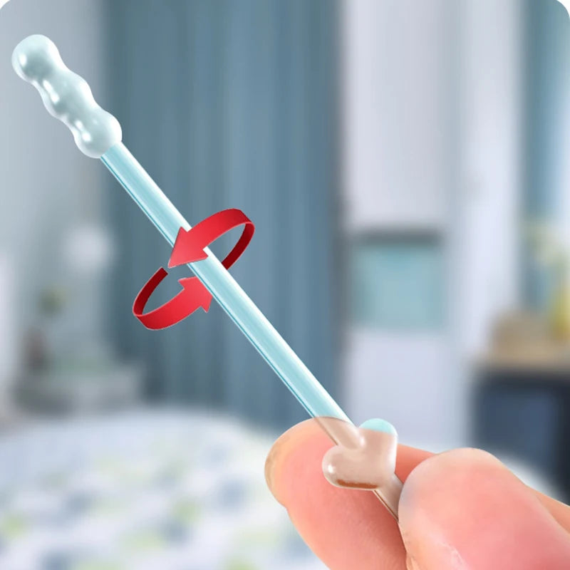 24Pcs/Box Silicone EarWax Remover Sticky Ear Picks Disposable Adhesive Earpick S/L Reusable Ear Cleaner for Kids & Adults