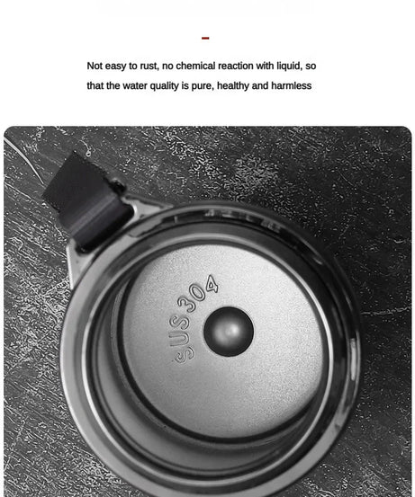 800ML-1L Stainless Steel Thermos Bottle 304 Tea Bottle Car Vacuum Bottle with LED Temperature Display Portable Drinking Cup