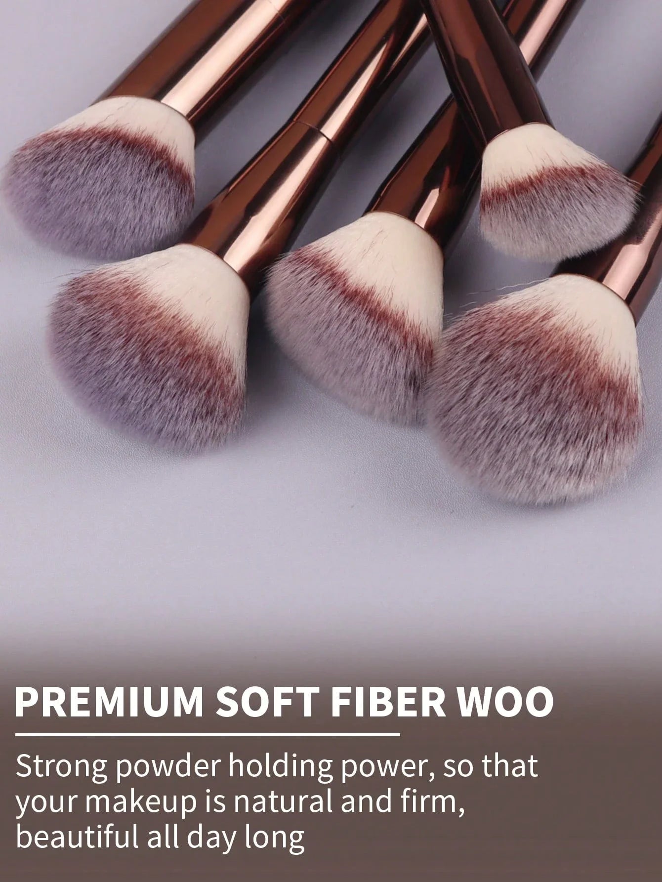 22pcs Professional Makeup Tools Set With Velvet Bag,20pcs Soft Long Aluminum Tube Makeup Brush Set+2pcs Powder Puffs Accessories