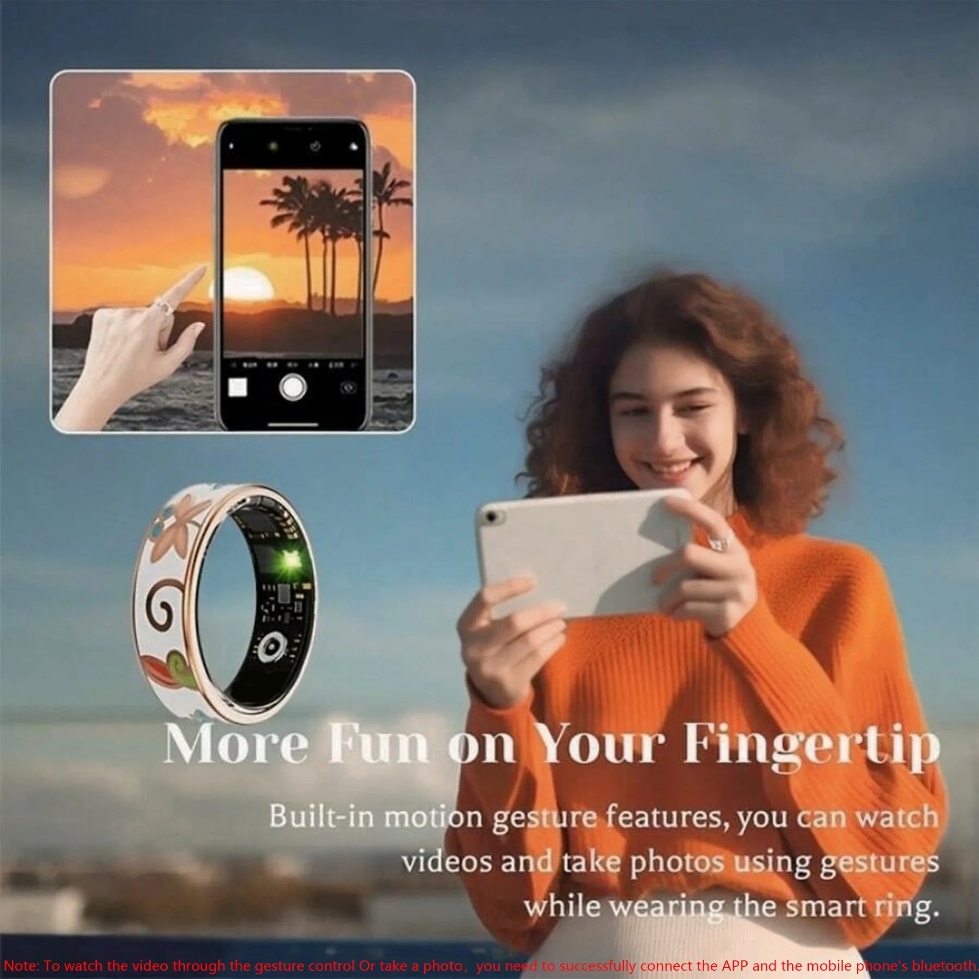 NEW Healthy Smart Ring 5 ATM Waterproof Wireless Call Heart Rate/Sleep/Blood Oxygen Monitoring For Xiaomi Android/IOS Men Women