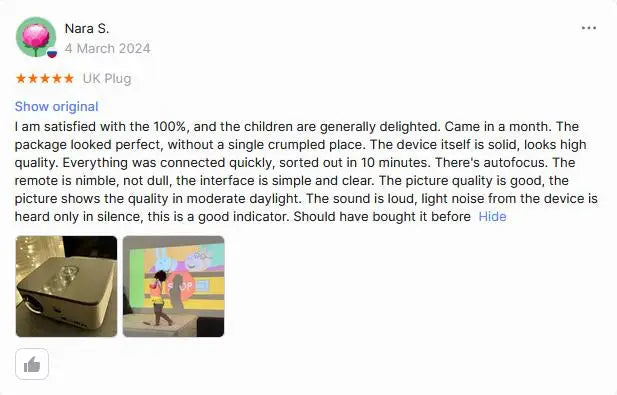 HORLAT T03 26000 Lumens Android Beamer 4K Projector Outdoors Full HD 1080P 8K 3D Video Audio Home Theater Auto Focus Keystone