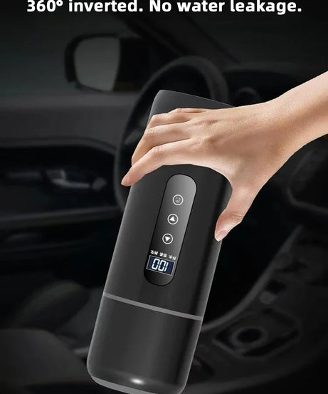 Electric Kettle 12V24V Portable Car Heating Cup 500ml Travel Heating Touch Screen Intelligent Adjustable Temperature Thermal Cup