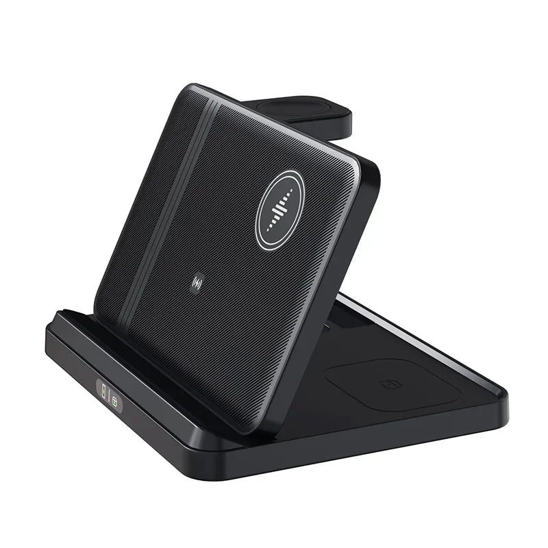 3 in 1 Wireless Charger Stand For Samsung Z Fold Zflip5 S24 S23 Ultra Galaxy Watch 6 5 Buds2 Foldable Fast Charging Dock Station