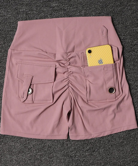 Fitness Shorts Yoga Sets Women's Tracksuit High Waist Sportswear Bra Workout Leggings Cycling Gym Shorts Sports Suit With Pocket