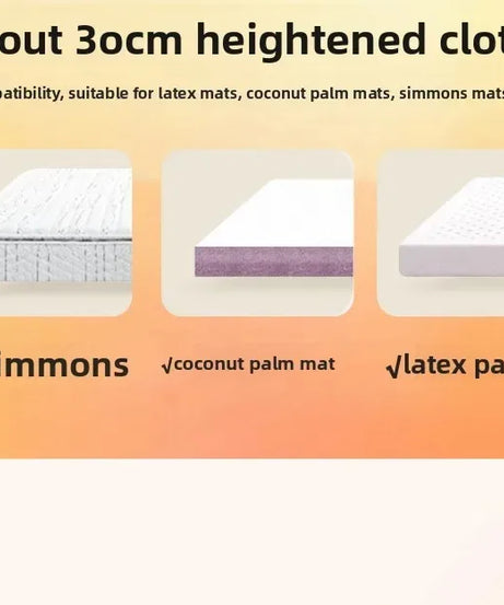 Autumn and Winter Fleece Bedspread, Mattress Protector, Dust Cover Fitted Sheet Suitable for Bedroom Dormitory Hotel Queen Size