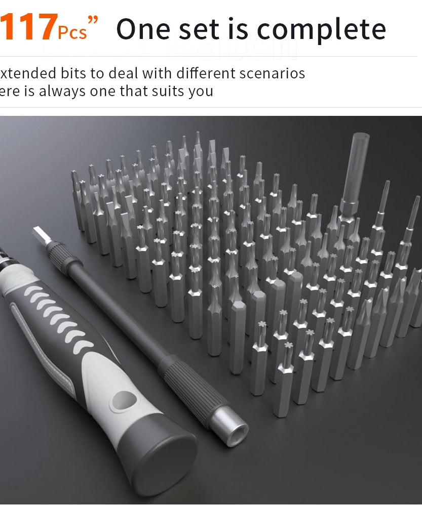 130 in 1 Screwdriver Sets Precision Portable Manual Hand Tool Kits Wireless Cordless Magnetic Small Bits for Xiaomi Phone Repair