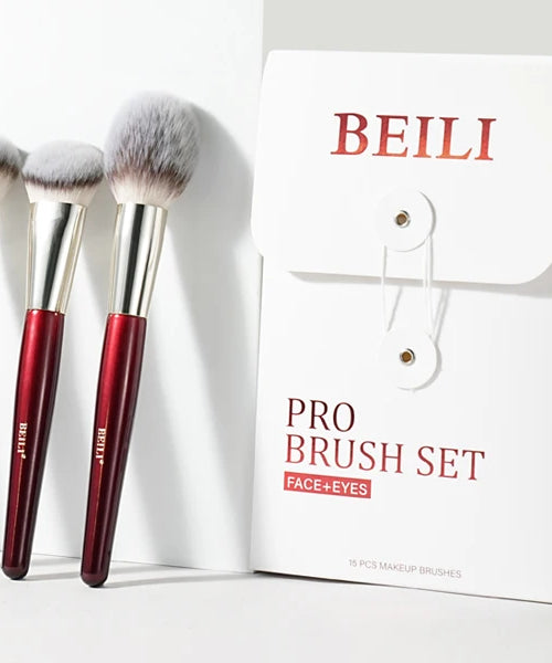 BEILI Professional 6/8pcs Classic Natural Eye Makeup Brushes Set Eyeshadow Eyebrow Blending Smokey Black Beauty Make up Brushes