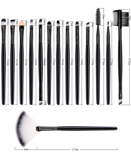25-Piece Professional Makeup Brush Set with Portable Makeup Bag, Full Face Tools for Beginners and Professionals