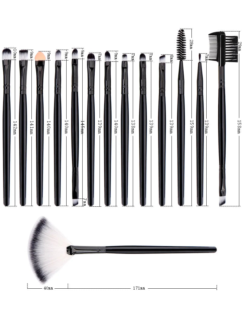 25-Piece Professional Makeup Brush Set with Portable Makeup Bag, Full Face Tools for Beginners and Professionals