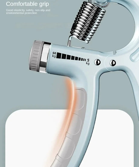 5-60Kg Adjustable Hand Grip Strengthener, Stainless Steel Spring Hand Exerciser For Muscle Building And Injury Recovery