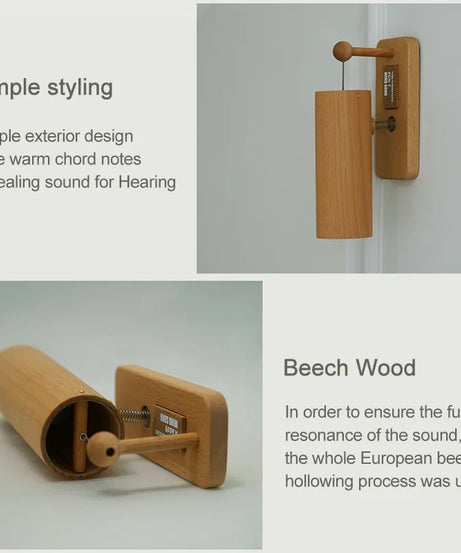 432Hz Door Opening Wood-made Doorbell Chime Music Chords Door Bell Chimes For Home Business Entrance Fridge Housewarming Gift