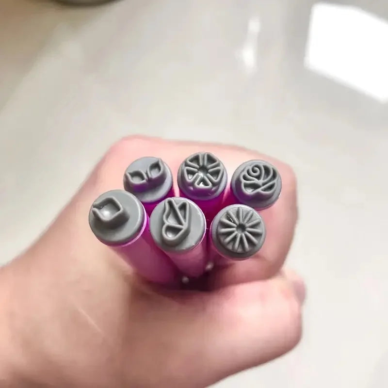 4/6/10Pcs Set Nail Art Stamp Pen DIY Floral Butterfly Nail Graffiti Nail Dotting Tools Polishing Painting Drawing Manicure Tools