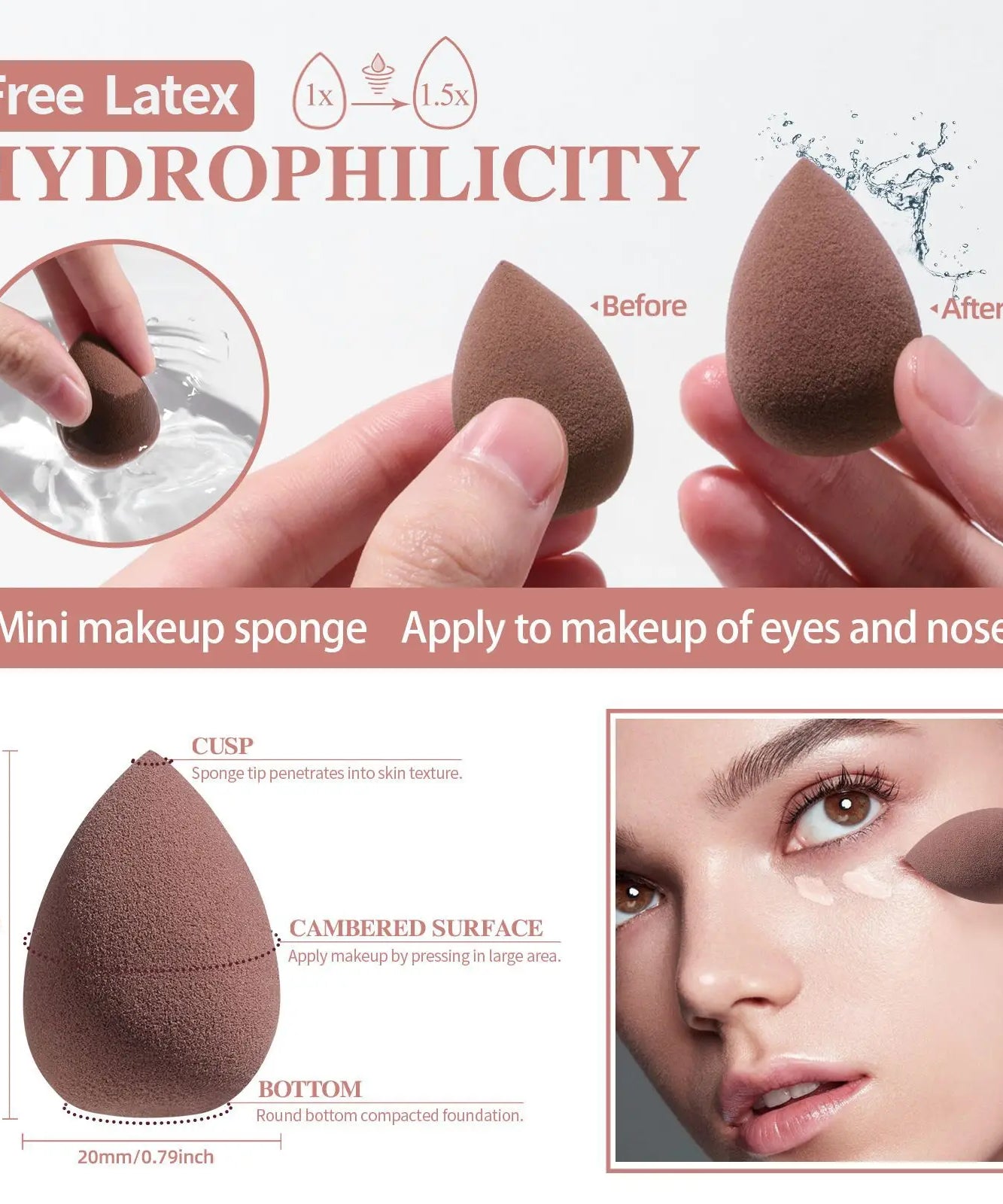 Travel Makeup Brush Set Small Portable With LED mirror and 14 pcs Makeup Brushes For Women Beauty Makeup Kit And Storage Box