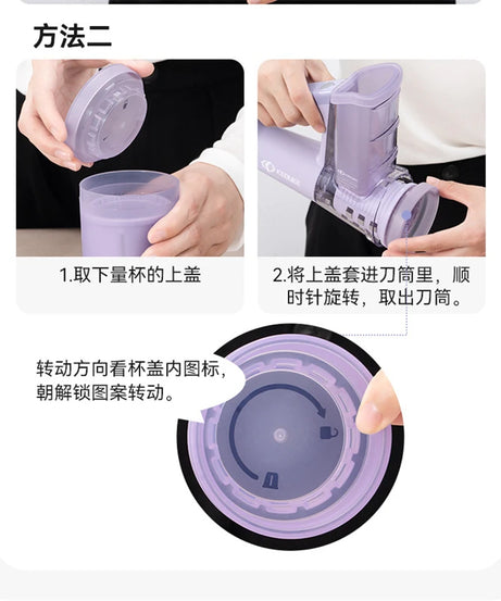 LMETJMA Electric Cheese Grater Portable Salad Maker With 4 Different Shapes of Blades 40W Electric Rotary Slicer Shredder JT363