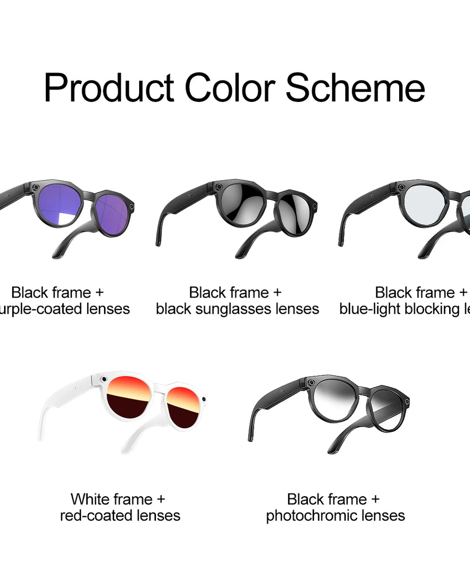 2026 New 4K HD AI Smart Glasses Men 800W Pixel Camera Bluetooth Call 4GB WIFI Transmission Voice Assistant Smart Glasses Women