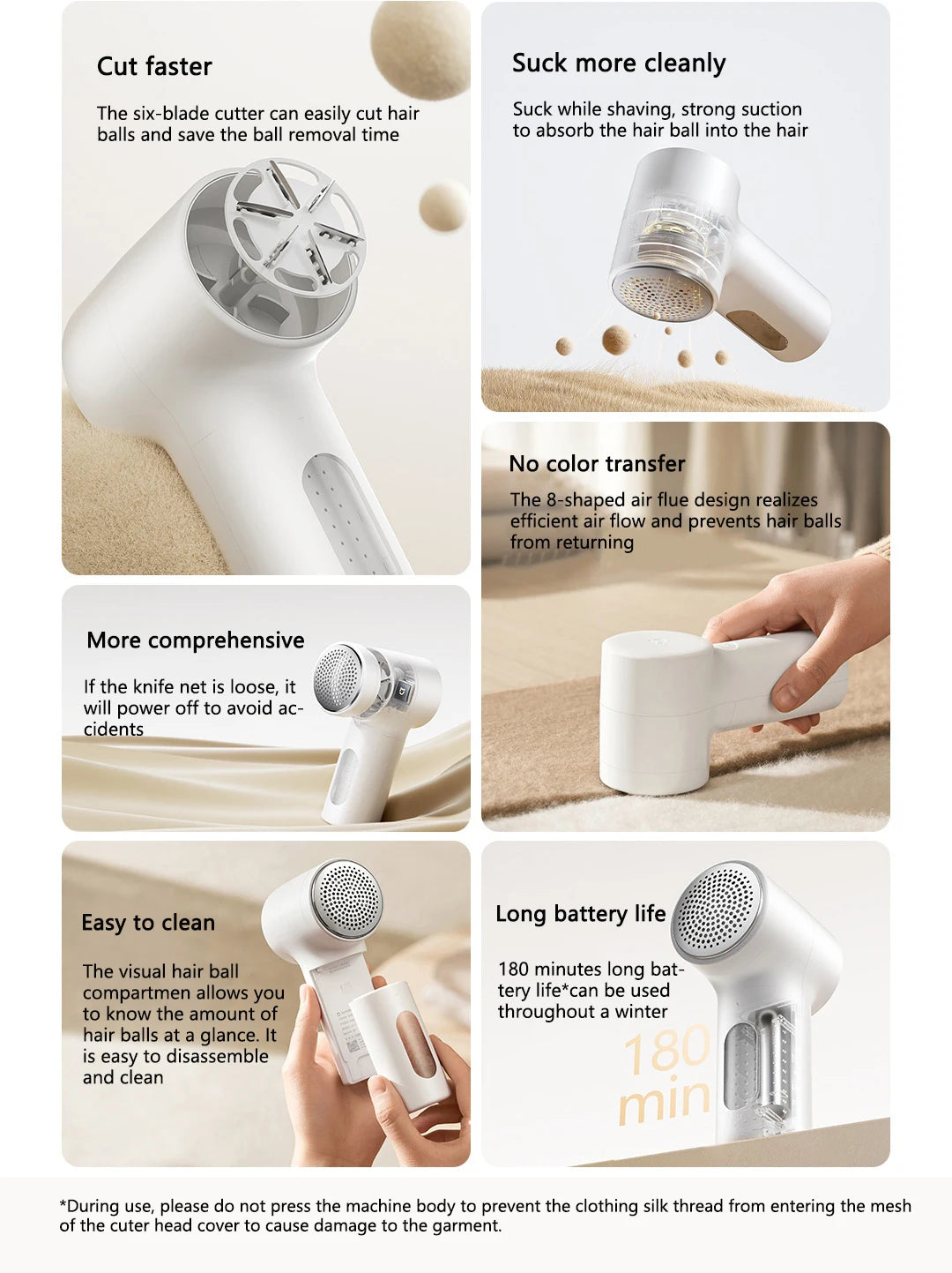 2025 New Xiaomi Mijia Lint Remover 2 Clothes Rechargeable Fuzz Pellet Fabric Shaver Trimmer Machine Hair Balls Removers Portable