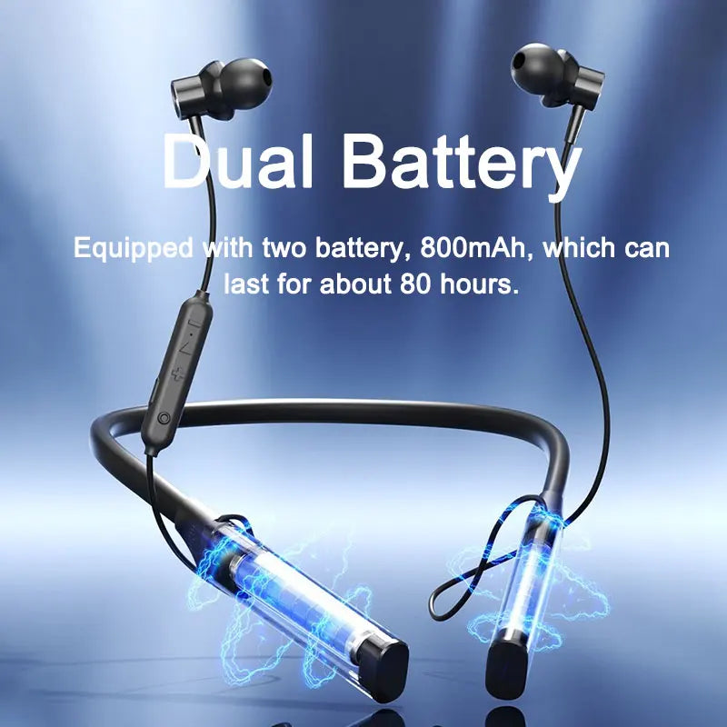 EARDECO 80 Hours Bass 5.4 Bluetooth Headphone Sport Wireless Headphones In-ear Outdoor  waterproof headset Noise Reduction