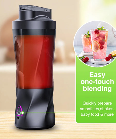 Electric Portable Juicer Fresh Fruit Mixer 700ML Multifunctional USB Rechargeable Shakes Smoothie Blender Outdoor Mixing Cup