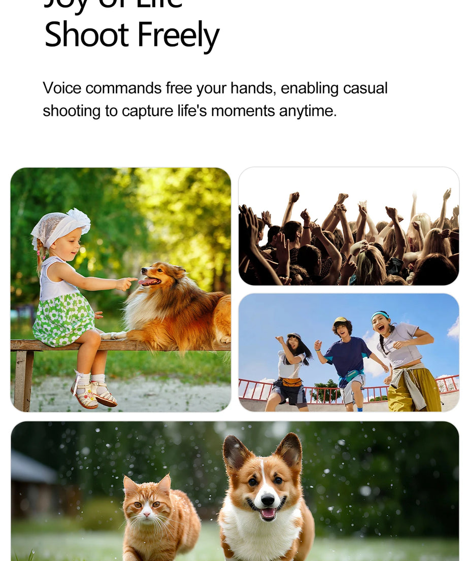 2026 New 4K HD AI Smart Glasses Men 800W Pixel Camera Bluetooth Call 4GB WIFI Transmission Voice Assistant Smart Glasses Women