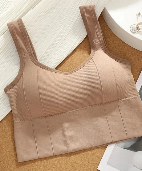 Breathable Sports Bra Anti-Sweat Fitness Top Women Seamless Yoga Bra Shockproof Crop Top Push Up Sport Bra Gym Workout Top