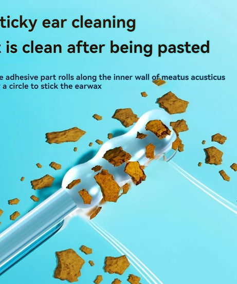 24Pcs/Box Silicone EarWax Remover Sticky Ear Picks Disposable Adhesive Earpick S/L Reusable Ear Cleaner for Kids & Adults