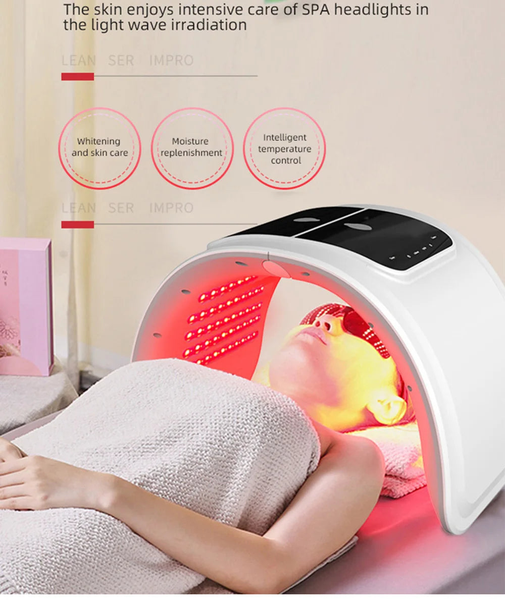 7 Colors LED Face Mask PDT Equipment SPA Facial Spray Device Skin Rejuvenation Light Facial Body Beauty Machines For Skin Care