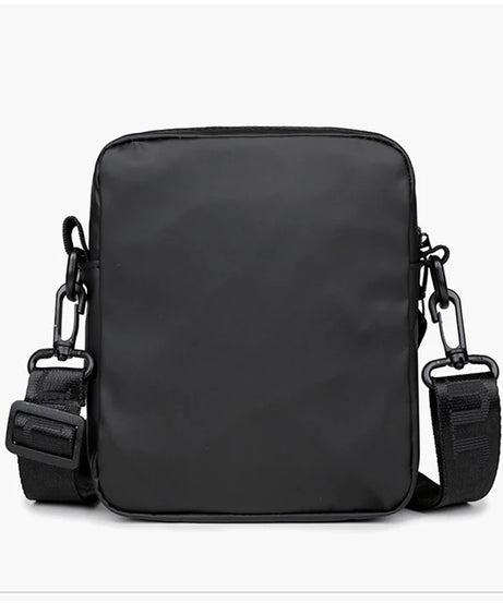 Simple Mini Men Crossbody Bag For Phone Side Bag Casual Waterproof PU Leather Shoulder Bag Business Small Messenger Sling Bags