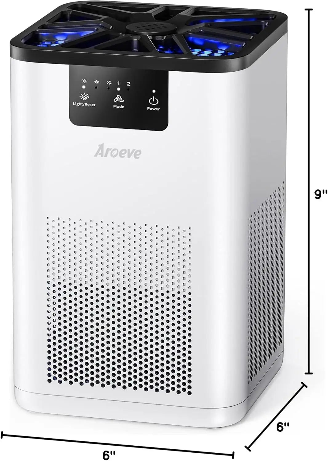 AROEVE Air Purifiers for Bedroom Odor Cleanin With Aromatherapy Function For Pet Smoke Pollen Dander Hair Smell 20dB Air Cleaner