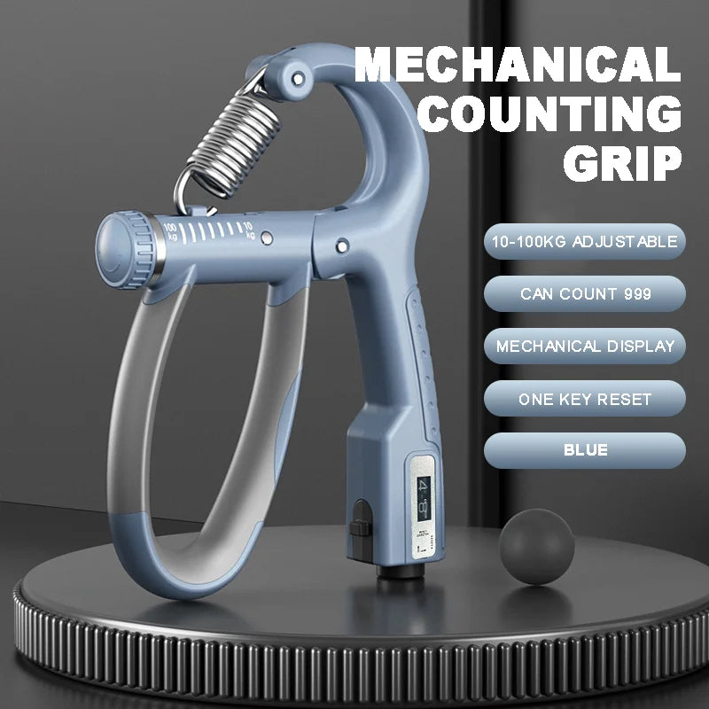 5-60Kg Adjustable Hand Grip Strengthener, Stainless Steel Spring Hand Exerciser For Muscle Building And Injury Recovery