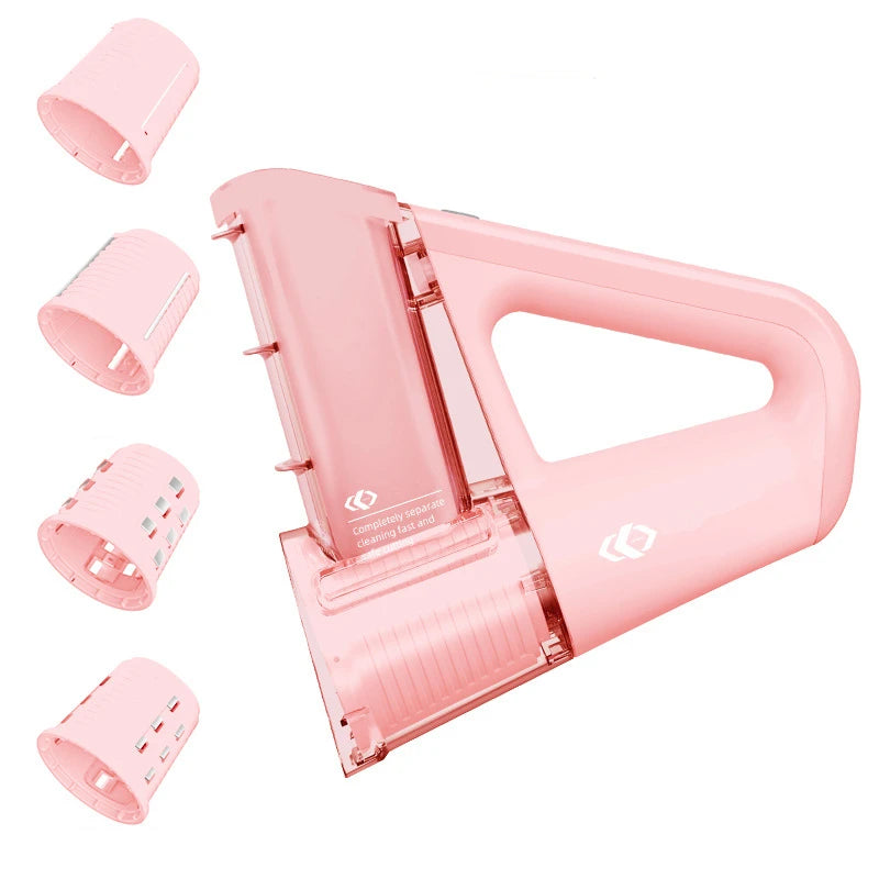 LMETJMA Electric Cheese Grater Portable Salad Maker With 4 Different Shapes of Blades 40W Electric Rotary Slicer Shredder JT363