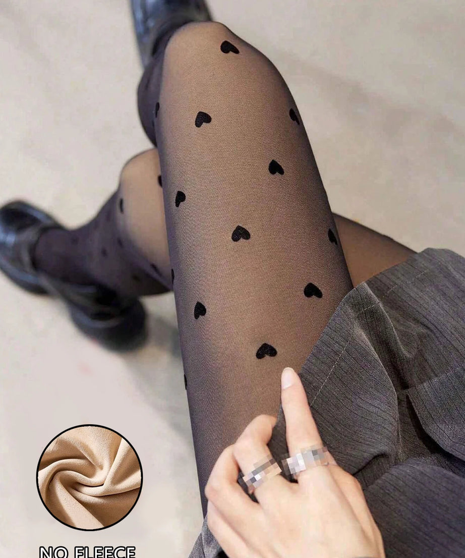 Women Fleece Tights Woman Warm Winter Pantyhose Sexy Translucent Stockings Thermal Elasticity Panty Fashion Leggings Female