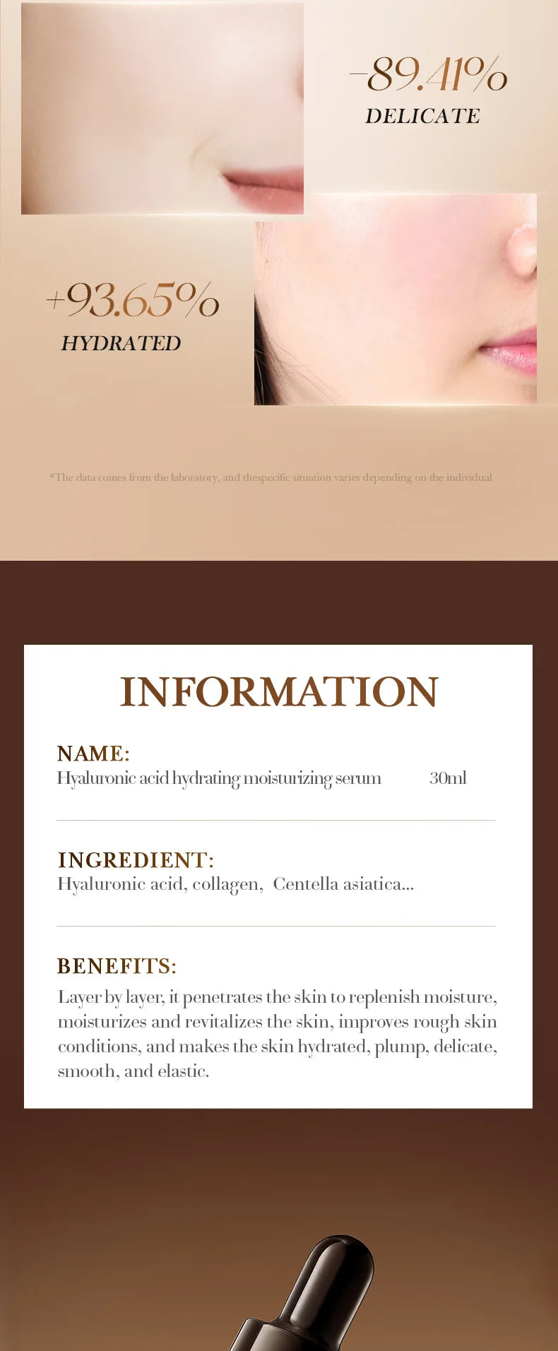 1/3pcs SADOER Salicylic Acid Centella Asiatica Hyaluronic Acid Serum for Face Moisturizing Hydrating Facial Essence 30ml