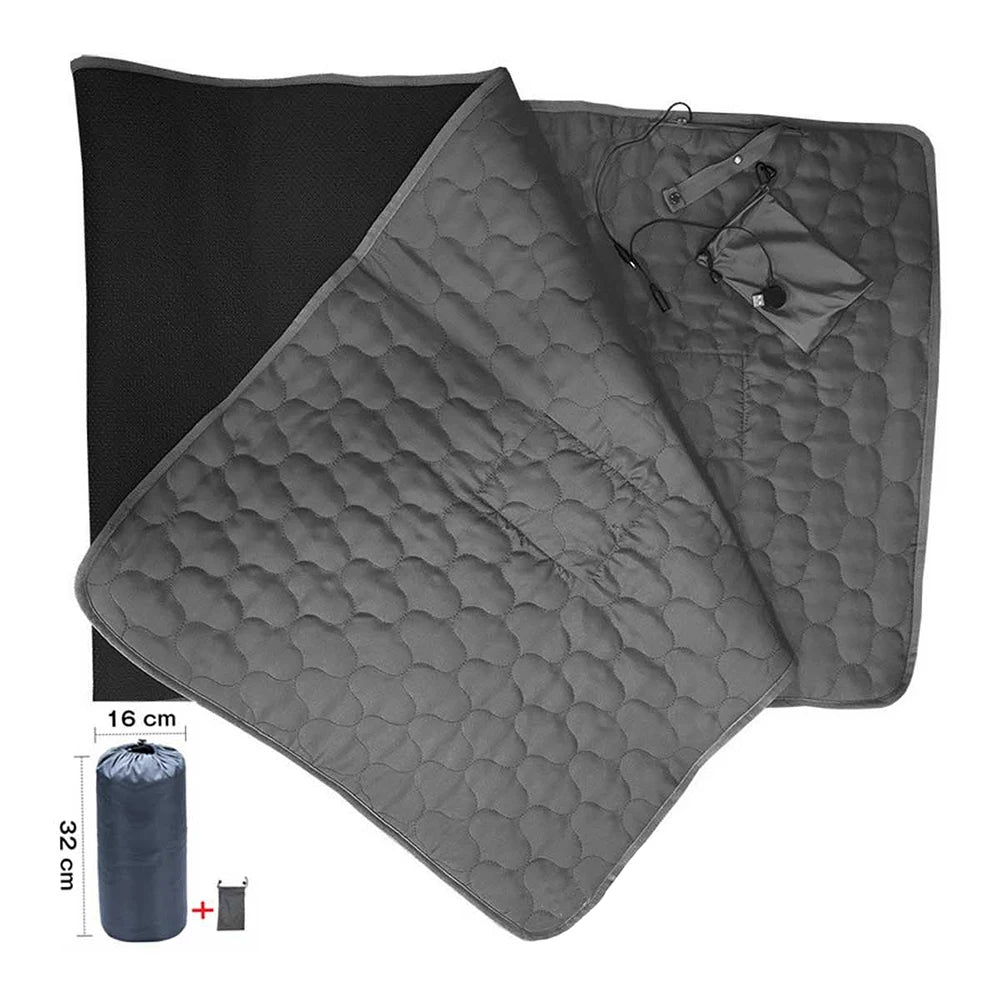 USB Heating Sleeping Mat,Outdoor Electric Heating Pads,3-Level Adjustable,Camping Tent Sleeping Mattress,Thermalpad Foot Warmer