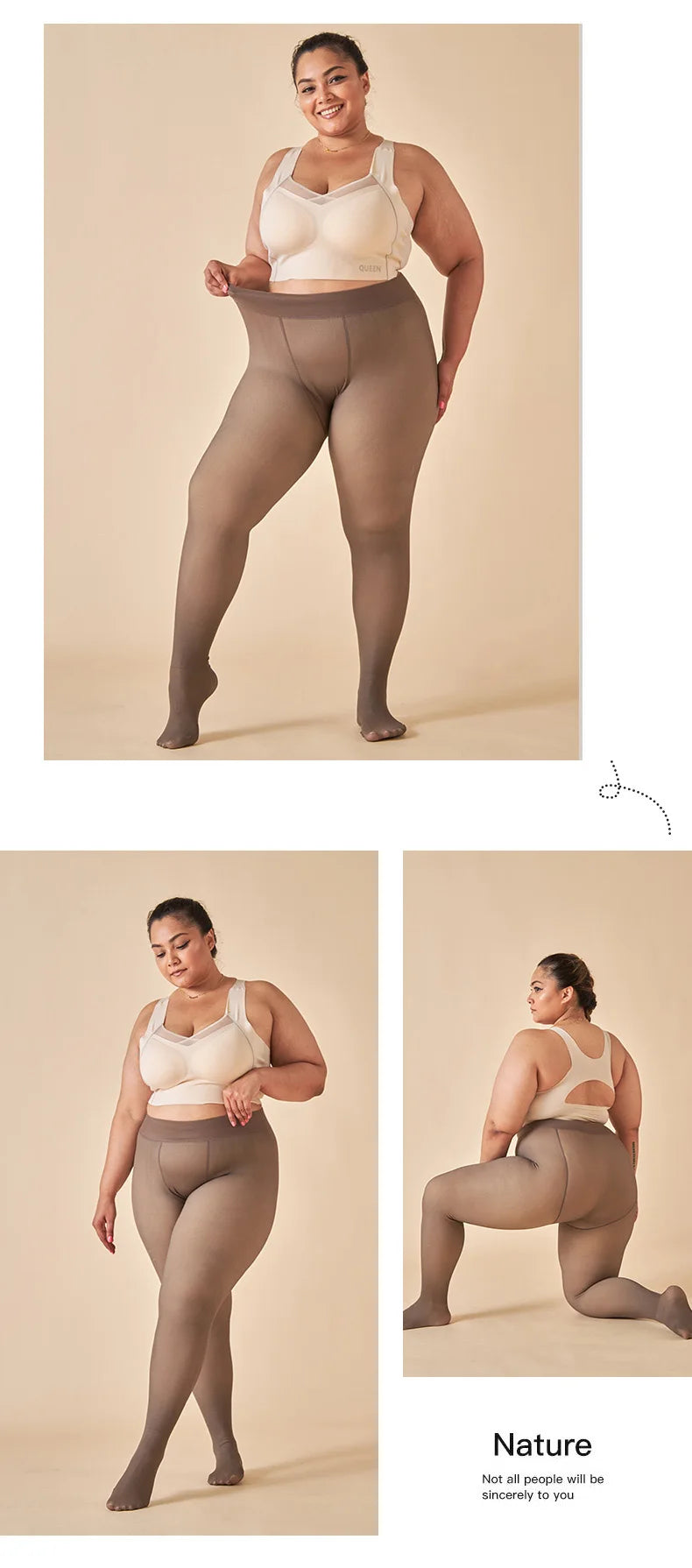 Thermal Stockings Women Fleece Lined Tights Warm Winter High Waist Sexy Translucent Black Pantyhose Thermal Legging Tights Women