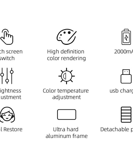 Lighted Makeup Case with Mirror - Portable Travel Makeup Organizer with LED Mirror, 3 Light Settings, Rechargeable Makeup Bag w