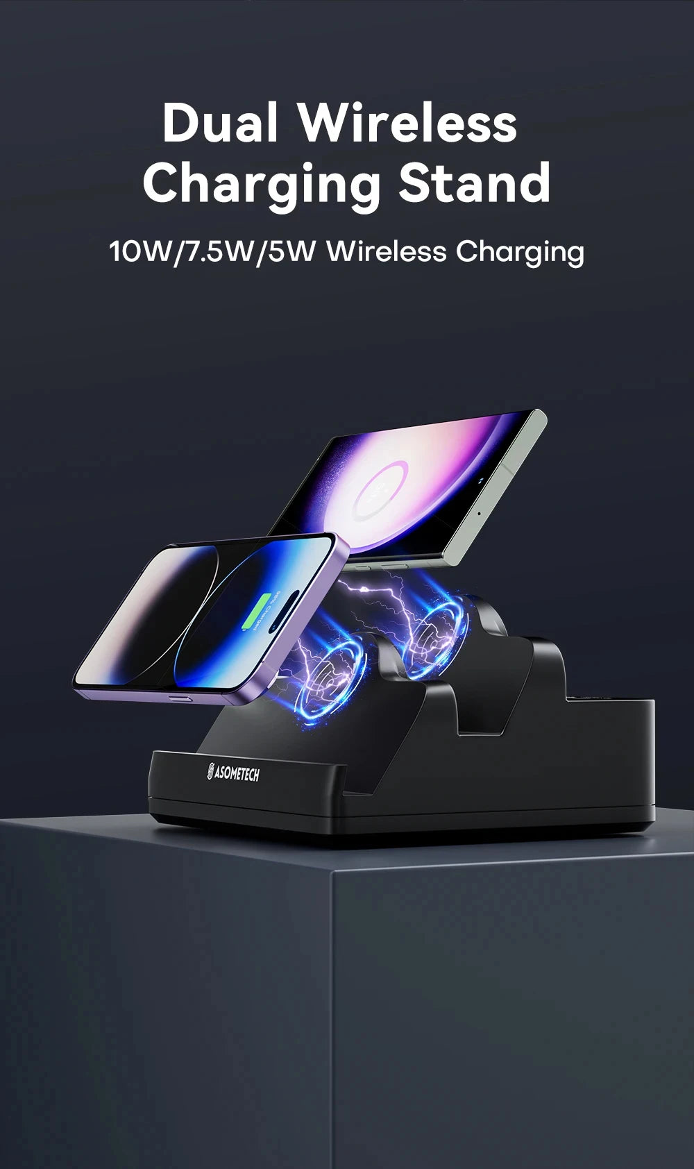 110W 6 Port USB Charger Station Dual Fast Wireless Charging Type C QC3.0 PD3.0 65W Quick Charge For iPhone Xiaomi Samsung Laptop