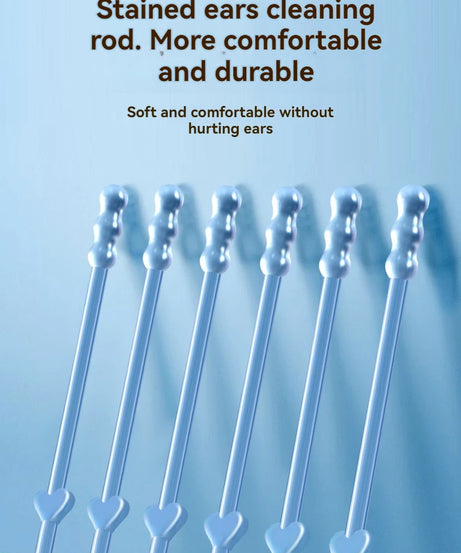 24Pcs/Box Silicone EarWax Remover Sticky Ear Picks Disposable Adhesive Earpick S/L Reusable Ear Cleaner for Kids & Adults