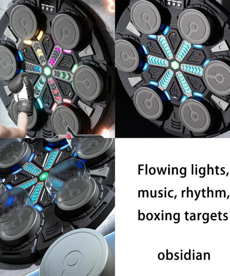 Rhythm Box Music Boxing Target Interactive Exercise Equipment with Light Response for Stress Relief And Coordination Training fo