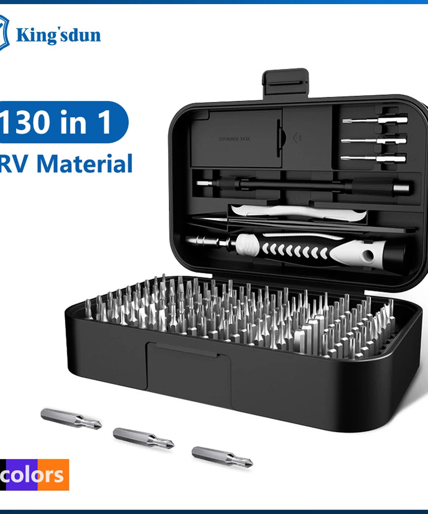 130 in 1 Screwdriver Sets Precision Portable Manual Hand Tool Kits Wireless Cordless Magnetic Small Bits for Xiaomi Phone Repair