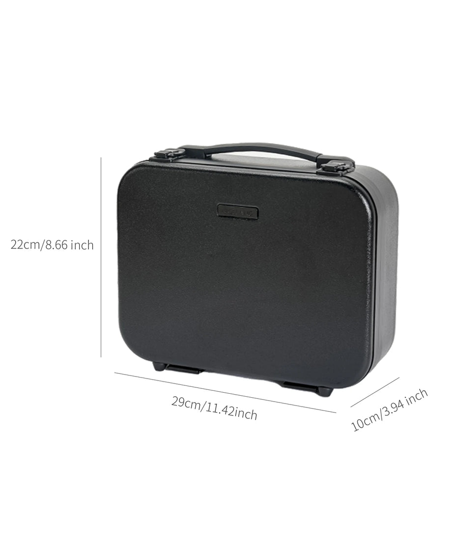 Portable Makeup Organizer Box with LED Light & Mirror – Travel-Friendly Cosmetic Train Case for Brushes box