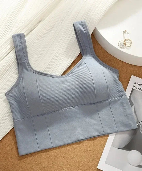 Breathable Sports Bra Anti-Sweat Fitness Top Women Seamless Yoga Bra Shockproof Crop Top Push Up Sport Bra Gym Workout Top