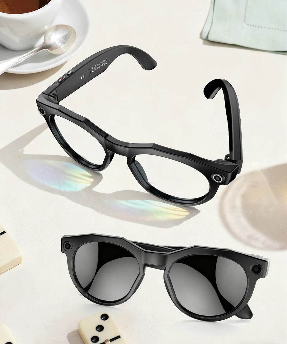 2026 New 4K HD AI Smart Glasses Men 800W Pixel Camera Bluetooth Call 4GB WIFI Transmission Voice Assistant Smart Glasses Women