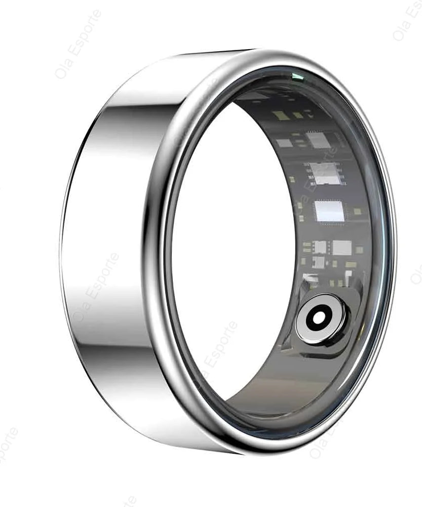 2025 New Smart Ring Men Women, Heart Rate Blood Oxygen and Sleep Monitor Smartring IP68 & 5ATM Waterproof, Multi-sport Mode Ring
