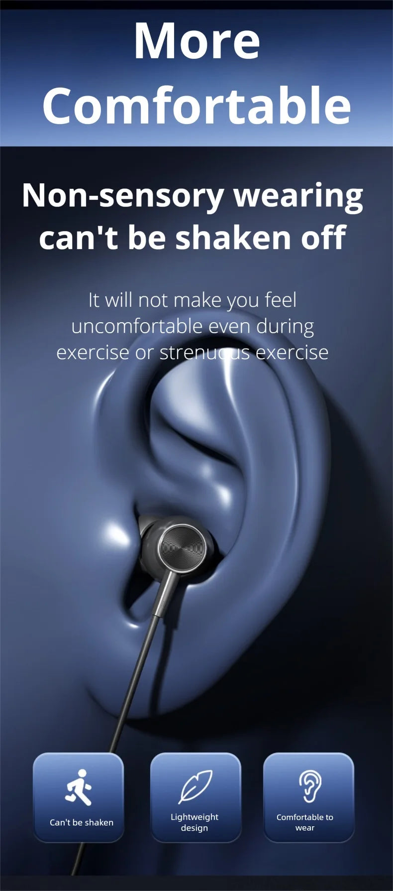 EARDECO 80 Hours Bass 5.4 Bluetooth Headphone Sport Wireless Headphones In-ear Outdoor  waterproof headset Noise Reduction
