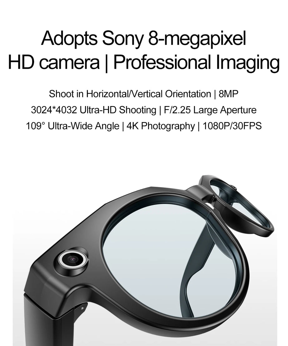 2026 New 4K HD AI Smart Glasses Men 800W Pixel Camera Bluetooth Call 4GB WIFI Transmission Voice Assistant Smart Glasses Women