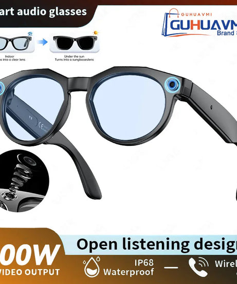 2026 New 4K HD AI Smart Glasses Men 800W Pixel Camera Bluetooth Call 4GB WIFI Transmission Voice Assistant Smart Glasses Women